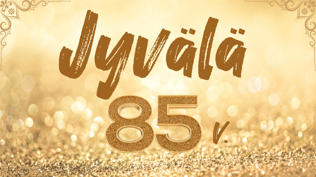 Jyvälä 85v. logo.